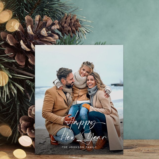 Fotkort för Eleganten Budget Gott nytt år Flygblad (Skapare uppladdad)