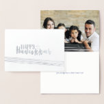 Fotkort för Etched Foil Lycklig Hanukkah Abstrakt Folierat Kort<br><div class="desc">Snyggt och söt Lycklig Hanukkah Abstrakt Helgdag Photo Card är perfekt för alla dina vänner och din familj den här julhelgen. Anpassa texten med din familj namn och året och byt ut bild mot ett foto av dina barn,  husdjur eller hela familjen.</div>