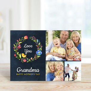 Fotkort för Mors dag av andedräkt i stollig Garden Kort