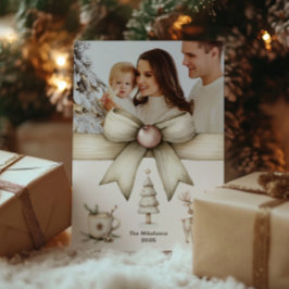 Fotkort för neutraltens julkortsfamilj julkort