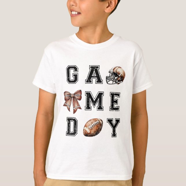 Fotll Coquette Bow Fotll Mamma Spel Dag Kvinnor Fl T Shirt (Framsida)