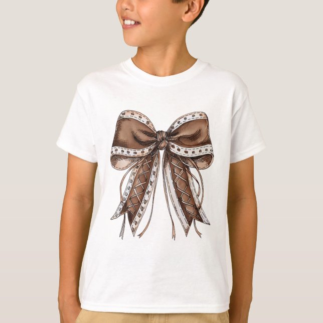 Fotll Coquette Bow Matchdagskjorta 2 Sidor  T Shirt (Framsida)