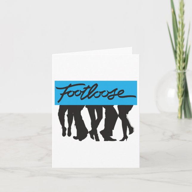 Fotlösa Dancing Feet Kort (Framsida)