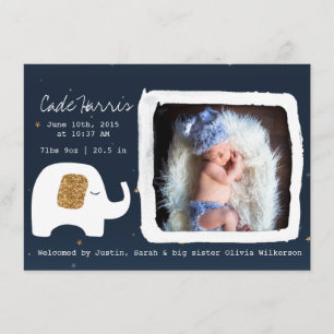 Fotmeddelande om Twinkle Little Star Baby Meddelande