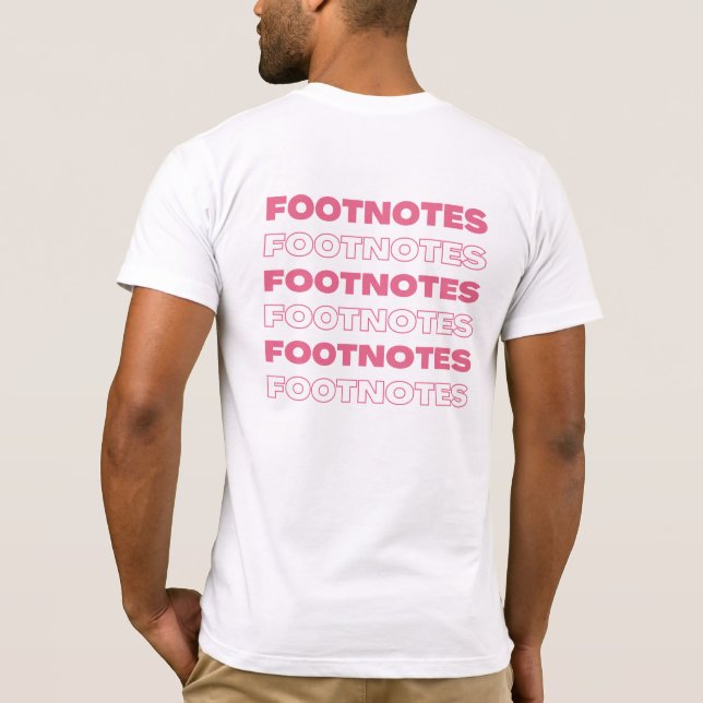 Fotnoter - personalavdelning t shirt (Baksida)