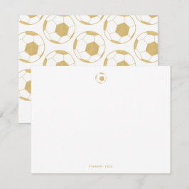 Fotnotkort för Party Tack Guld Kort