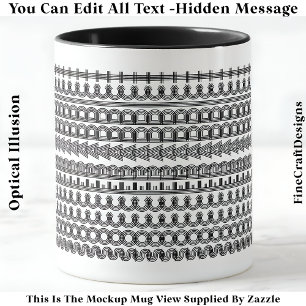 Fotnotsadress Gömt meddelande Funny Novelty 111B Mugg