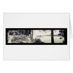 Foto 1910 för fjärd för SteamerTahoe smaragd Hälsningskort