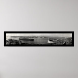 Foto 1911 för SS Hamburg Havana Poster