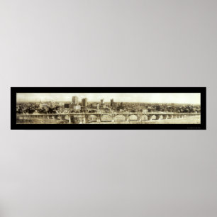 Foto 1912 för ViaductDallas horisont Poster