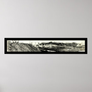 Foto 1913 för SpillwayPanama kanal Poster