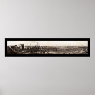 Foto 1914 för StockyardsOmaha NE Poster