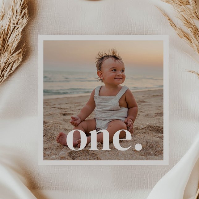 Foto 1:a födelsedagen - ett pappersservett (Skapare uppladdad)