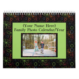 Foto 1 per sida i färgad Ramar-familj Kalender