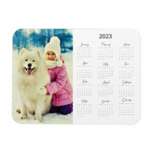 Foto 2023-kalender - nytt år magnet