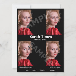 Foto 4 modellerar mallen för Blk för Inbjudningar