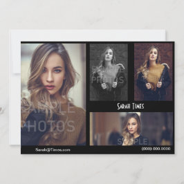 Foto 4 modellerar mallen för svarten för inbjudningar