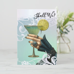 *~* FOTO A101 Utsmyckad Cocktail 20 MÖHIPPA Inbjudningar