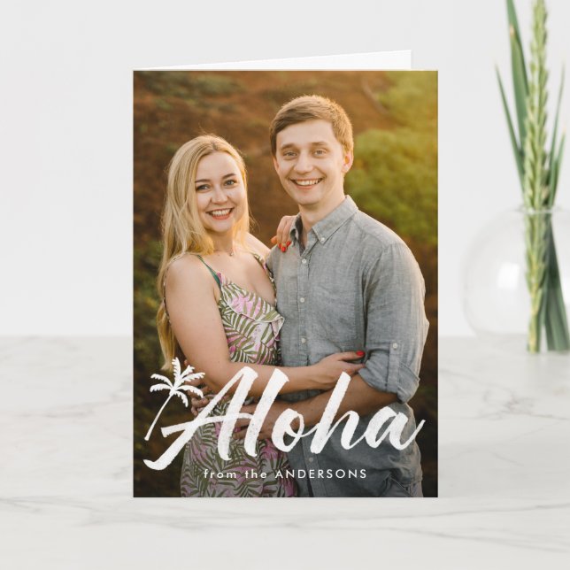 Foto Aloha Handflatan Träd 2 Helgkort (Framsida)