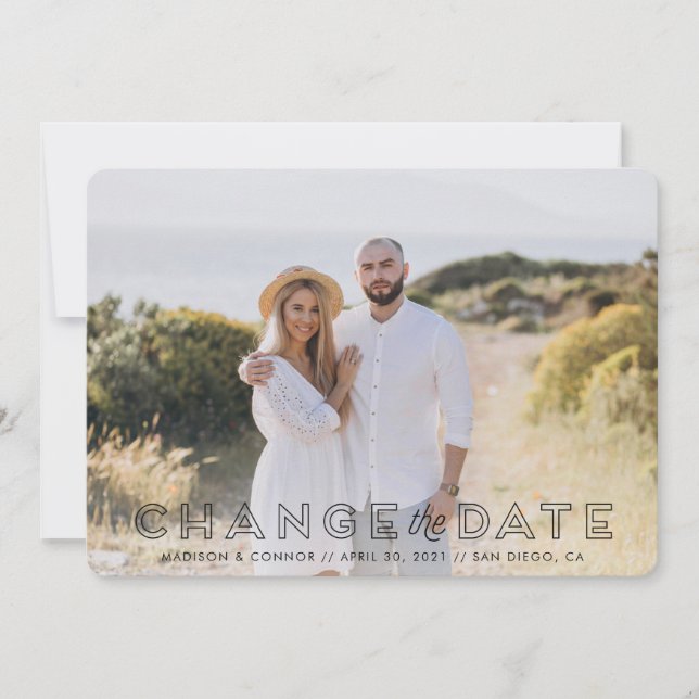 Foto Ändra datumkort Inbjudningar (Framsida)