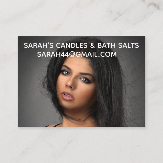 Foto anpassat visitkort (Framsida)
