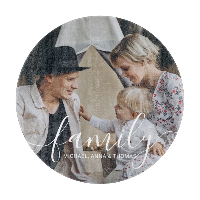 Foto av anpassningsbarnas familj med eget namn (Framsidan)