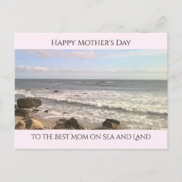 Foto av Atlanten Bästa mamma Havsälskare Rosa Vykort