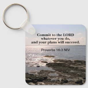 Foto av Atlanten med bibelns framgång Nyckelring