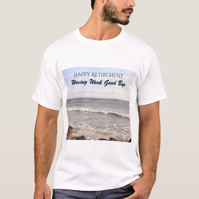 Foto av Atlanten Vågar Lycklig Pension T-S T Shirt (Framsida)