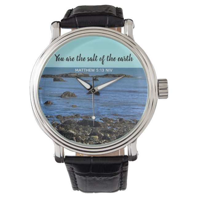 Foto av atlantisk bibel Verse Encouragement Armbandsur (Framsida)