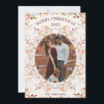 Foto av Berry Wandeans Framed Julkort<br><div class="desc">En färglös bärjuldesign kommer säkert att göra dina vänner och familjer ljusare helgdag! Med glatt färg är detta kort varmt och ljust för helgdag!</div>