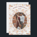 Foto av Berry Wandeans Framed Julkort<br><div class="desc">En färglös bärjuldesign kommer säkert att göra dina vänner och familjer ljusare helgdag! Med glatt färg är detta kort varmt och ljust för helgdag!</div>