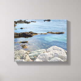 Foto av blå oceanstrand naturens utomhus skönhet canvastryck