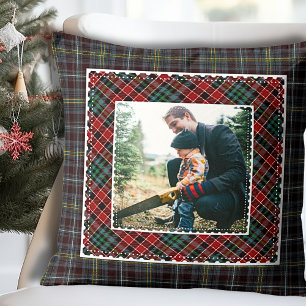 Foto av blandad modern Rustic-familj Kudde