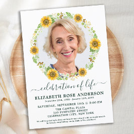 Foto av Blommigten Life Solros firande Inbjudningar