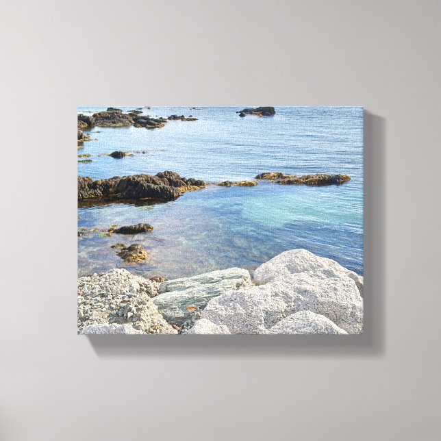 Foto av Blue Ocean Shore Nature's Outdoor Beauty Canvastryck (Framsida)