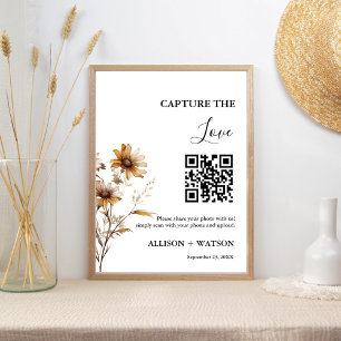 Foto av Boho bröllop Capture kärlek QR-kod bröllop Poster