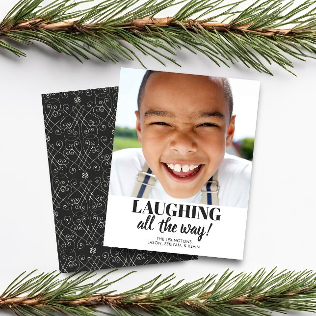 Foto av budgeterat modernt, minimalistiskt Helgdag (Budget Modern Minimalist Holiday Photo Card)