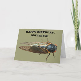 Foto av Cicada Kryp, Insekt Personlig Birthday Kort