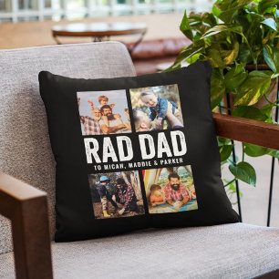 Foto av coola Modern RAD PAPPA Anpassningsbar Phot Kudde