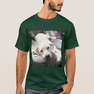 Foto av Cute Labrador Retriever Mix Hund med Pappa T Shirt