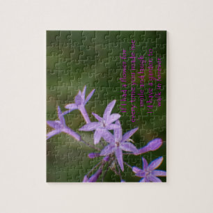 Foto av Daety Lila blommor skapat som ett pussel