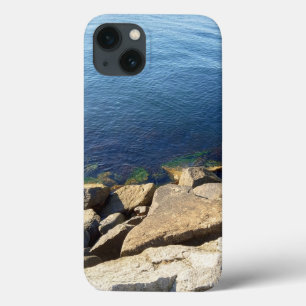 Foto av Deep Blue Atlantic Ocean Rocky Cliff