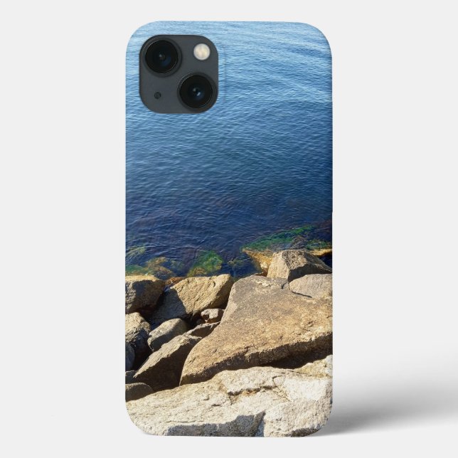 Foto av Deep Blue Atlantic Ocean Rocky Cliff (Baksida)