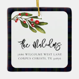 Foto av den beläggning Eleganten Rustic Classic Ta Julgransprydnad Keramik