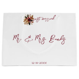 Foto av Elegant Guld Leaf Wedto precis gift