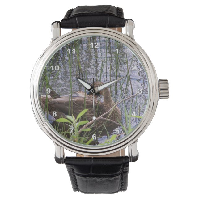 Foto av en anka armbandsur (Framsida)