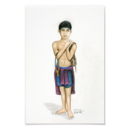 Foto av en kambodjansk pojke av Vannak Anan Prum