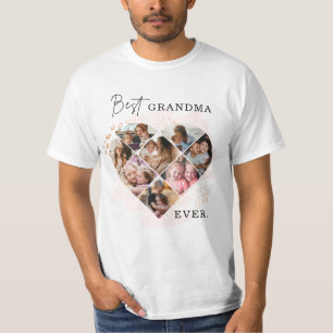 Foto av familjen Best Grandma All Heart Shape 8 Ph T Shirt