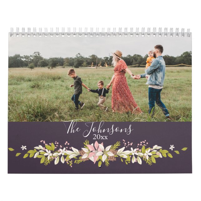Foto av familjen Rustic Elegant Kalender (Omslag)